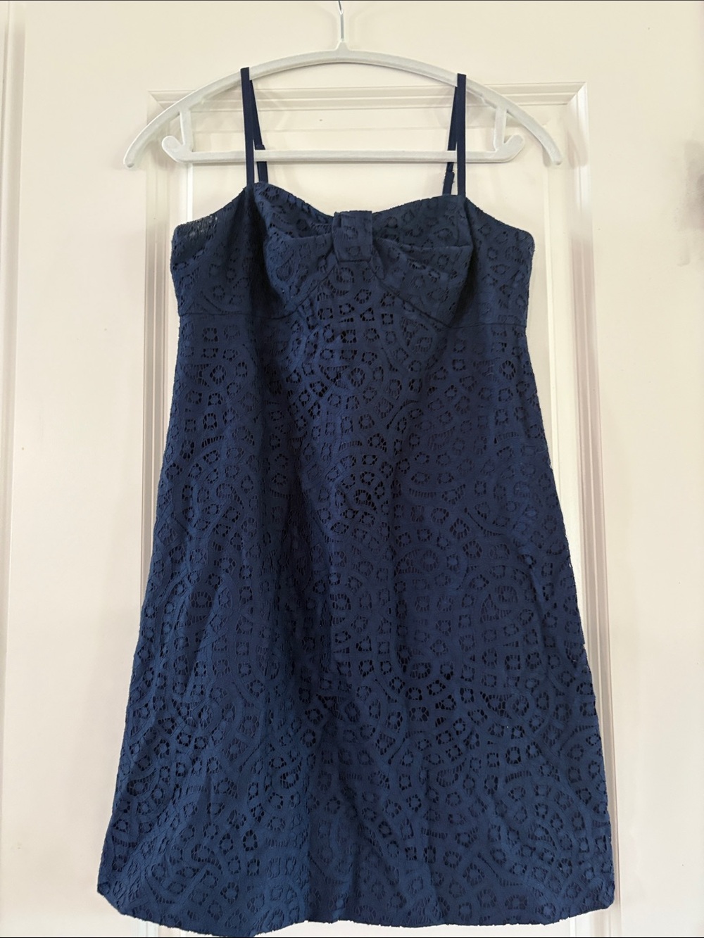 Lilly Pulitzer Navy Lace Bow-Front Camisole Dress